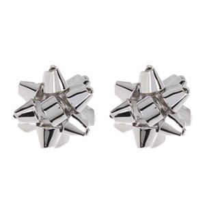 NEW Kate Spade BourgeoisBow Stud Earrings- Silver